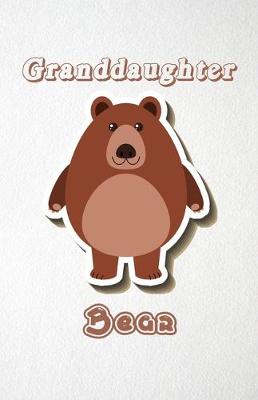 Book cover for Granddaughter Bear A5 Lined Notebook 110 Pages