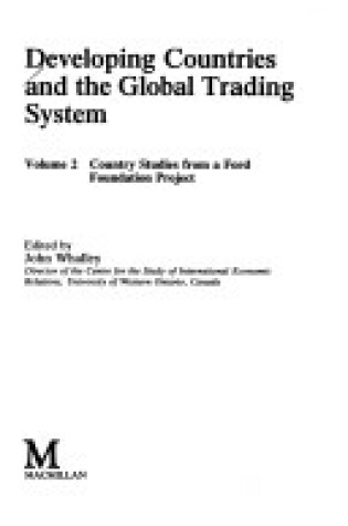 Cover of Developing Countries and the Global Trading System