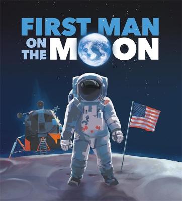 Book cover for First Man on the Moon