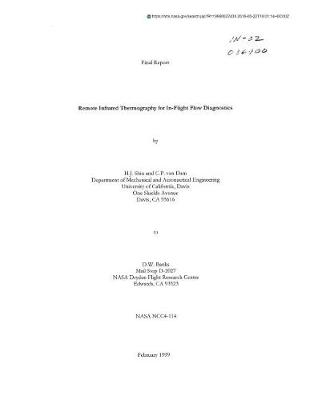 Book cover for Remote Infrared Thermography for In-Flight Flow Diagnostics