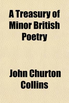 Book cover for A Treasury of Minor British Poetry