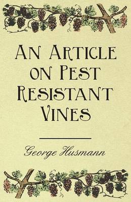 Book cover for An Article on Pest Resistant Vines