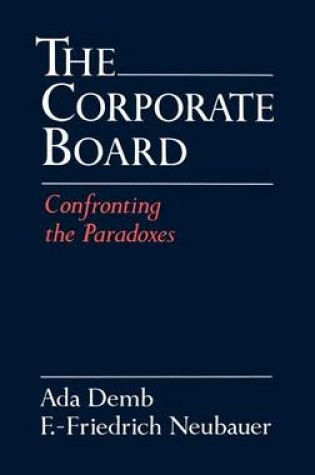 Cover of The Corporate Board