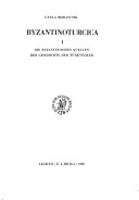 Book cover for Byzantinoturcica, Volume 1 byzantinischen Quellen der Geschichte der Turkvoelker