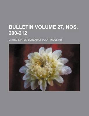 Book cover for Bulletin Volume 27, Nos. 200-212