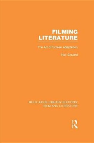 Cover of Filming Literature