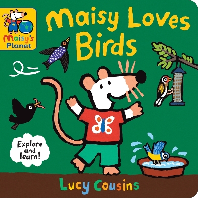 Book cover for Maisy Loves Birds: A Maisy's Planet Book