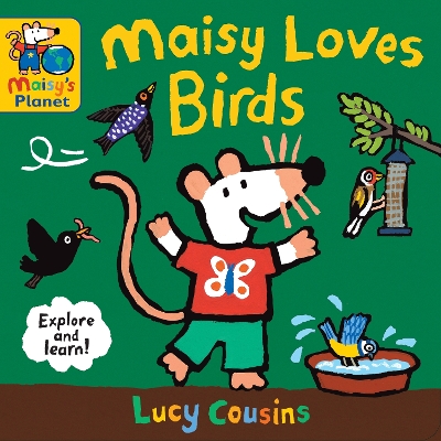 Book cover for Maisy Loves Birds: A Maisy's Planet Book