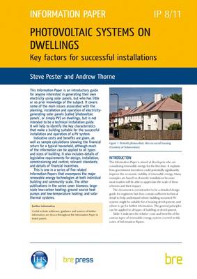 Book cover for Photovoltaic Systems on Dwellings