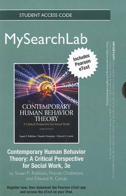 Book cover for MySearchLab with Pearson eText -- Standalone Access Card -- for Contemporary Human Behavior Theory