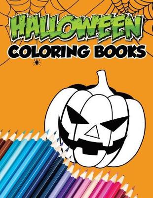 Book cover for Halloween Coloring Books