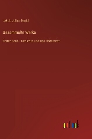 Cover of Gesammelte Werke