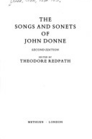 Cover of Songs and Sonnets