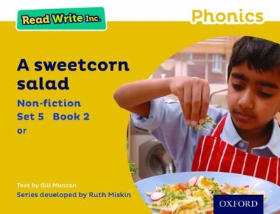 Book cover for Read Write Inc. Phonics: A Sweetcorn Salad (Yellow Set 5 Non-fiction 2)