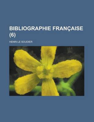 Book cover for Bibliographie Francaise (6)