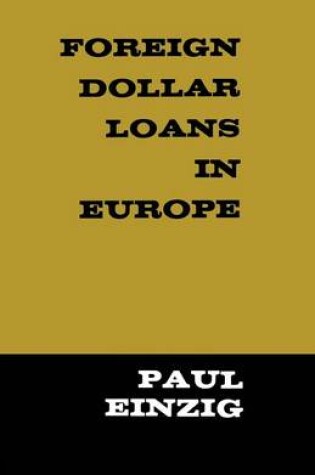 Cover of Foreign Dollar Loans in Europe