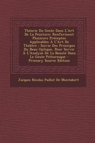 Cover of Theorie Du Geste Dans L'Art de La Peinture