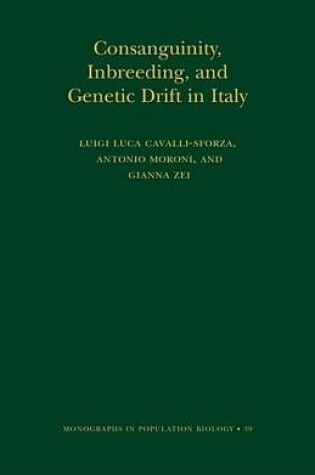 Cover of Consanguinity, Inbreeding, and Genetic Drift in Italy (Mpb-39)