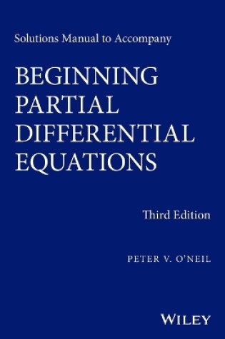 Cover of Solutions Manual to Accompany Beginning Partial Differential Equations