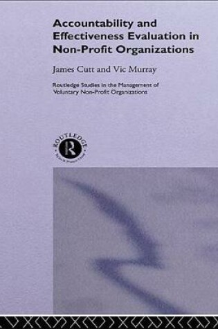 Cover of Accountability and Effectiveness Evaluation in Nonprofit Organizations