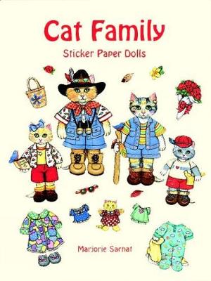 Book cover for Cat Family Sticker Paper Dolls
