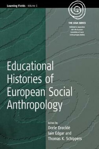 Cover of Educational Histories of European Social Anthropology