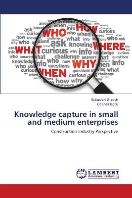 Book cover for Knowledge capture in small and medium enterprises