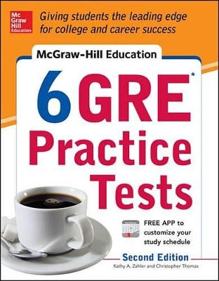 Book cover for EBK MGHE 6 GRE Practice Tests 2E