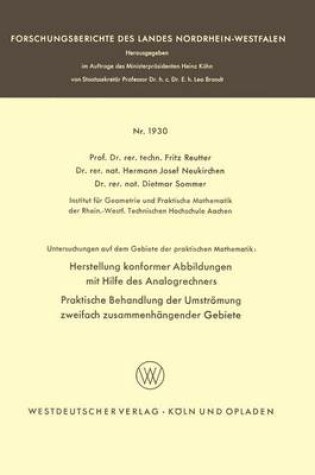 Cover of Untersuchungen Auf Dem Gebiete Der Praktischen Mathematik