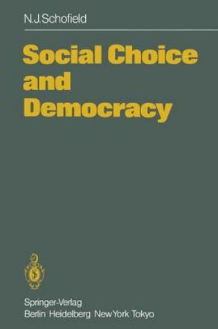 Cover of Social Choice and Democracy