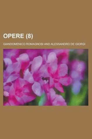 Cover of Opere (8)