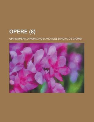 Book cover for Opere (8)