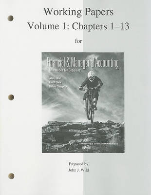 Book cover for Working Papers for Financial and Magaerial Accounting, Volume 1