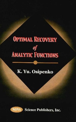 Cover of Optimal Recovery of Analytic Functions