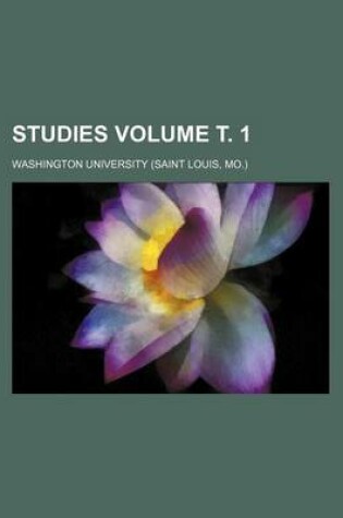 Cover of Studies Volume . 1