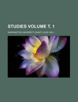 Book cover for Studies Volume . 1