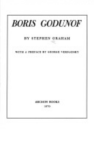 Cover of Boris Godunof