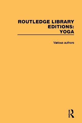 Cover of Routledge Library Editions: Yoga