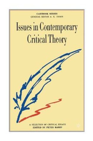 Cover of Issues in Contemporary Critical Theory