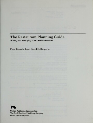 Book cover for The Restaurant Planning Guide