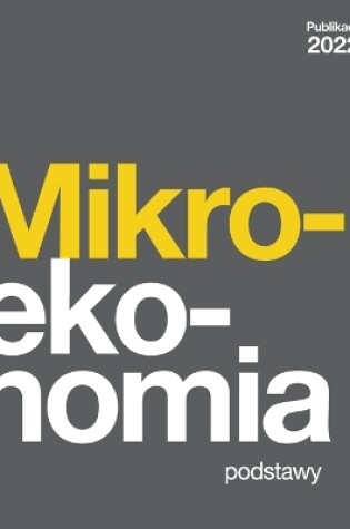 Cover of Mikroekonomia - Podstawy (Polish Edition)