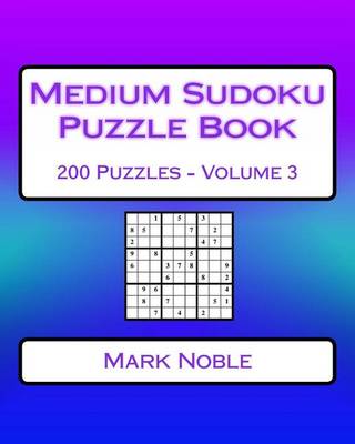 Cover of Medium Sudoku Puzzle Book Volume 3