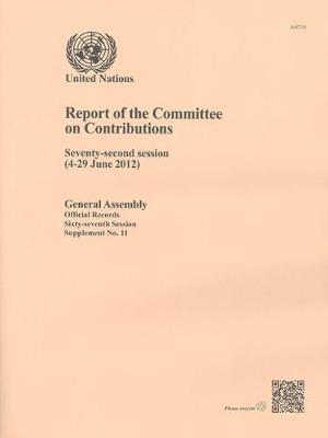 Cover of Report of the Committee on Contributions