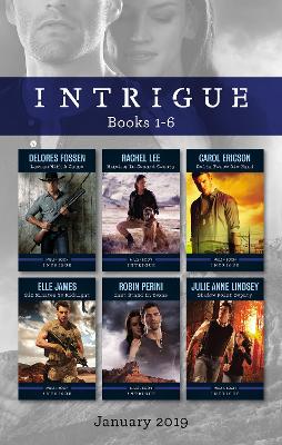 Book cover for Intrigue Box Set 1-6/Lawman with a Cause/Missing in Conard County/Delta Force Die Hard/Six Minutes to Midnight/Last Stand in Texas/Shadow Point