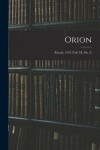 Book cover for Orion; March, 1922