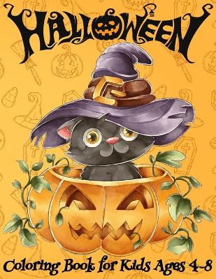 Book cover for Halloween Coloring Book for Kids Ages 4-8