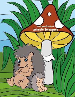 Book cover for Livro para Colorir de Animais Selvagens 1