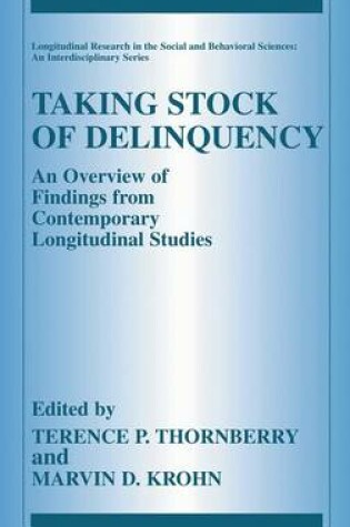 Cover of Taking Stock of Delinquency