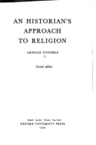 Cover of Historian's Approach to Religion