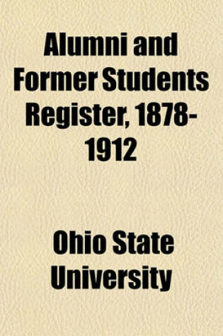 Cover of Alumni and Former Students Register, 1878-1912